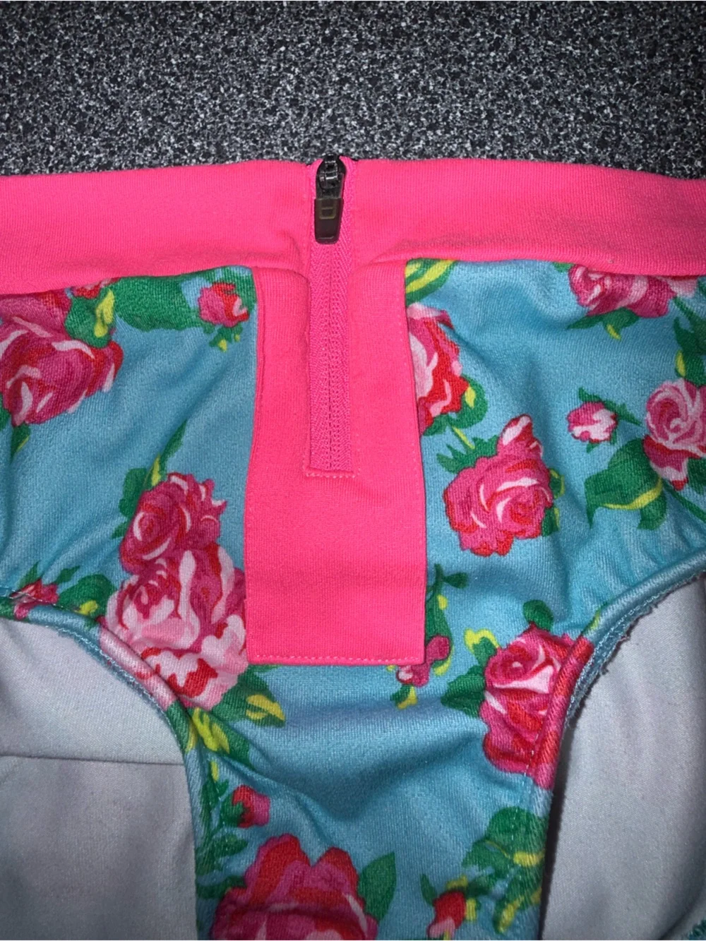 Betsey Johnson for Capezio Girls Floral Blue & Pink Dance Set Size M (10/12)